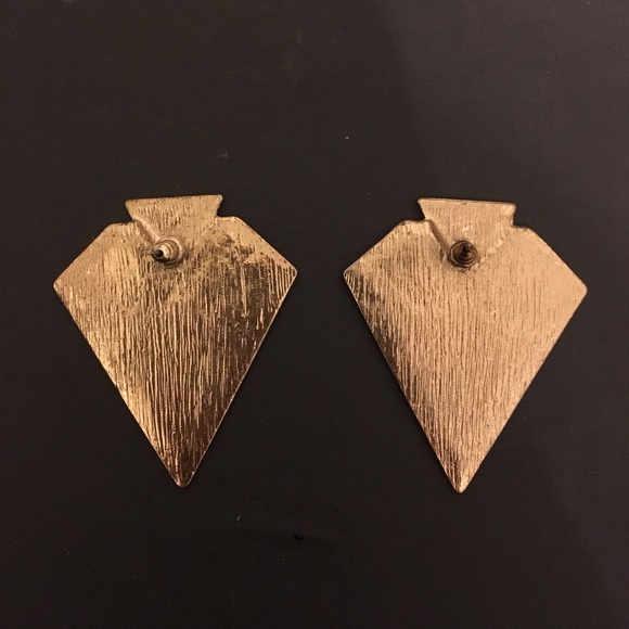 • Triangular Earrings • - Picture 2 of 2